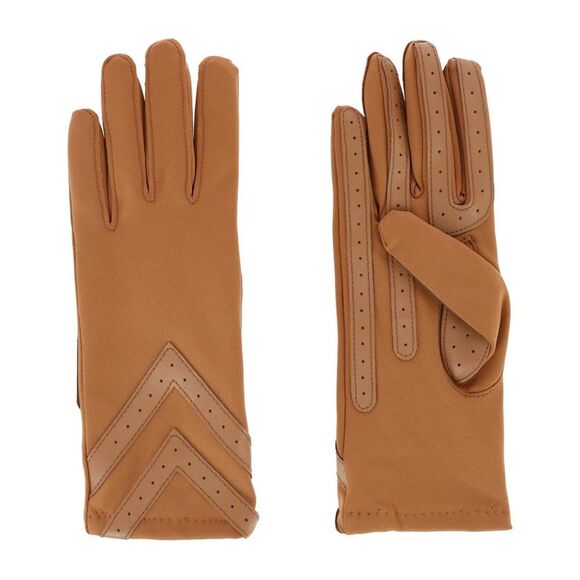 Isotoner Women's Touchscreen Spandex Winter Glove with Chevron Wrist - Picture 2 of 4